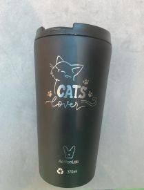 Coffee Thermos Black Cats Lover